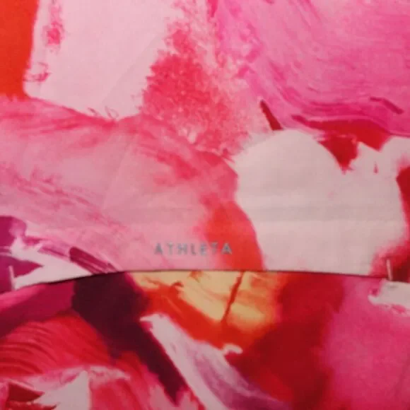 NEW Athleta Run With It Printed Jacket pink Women's Plus Size 3X - Picture 13 of 14